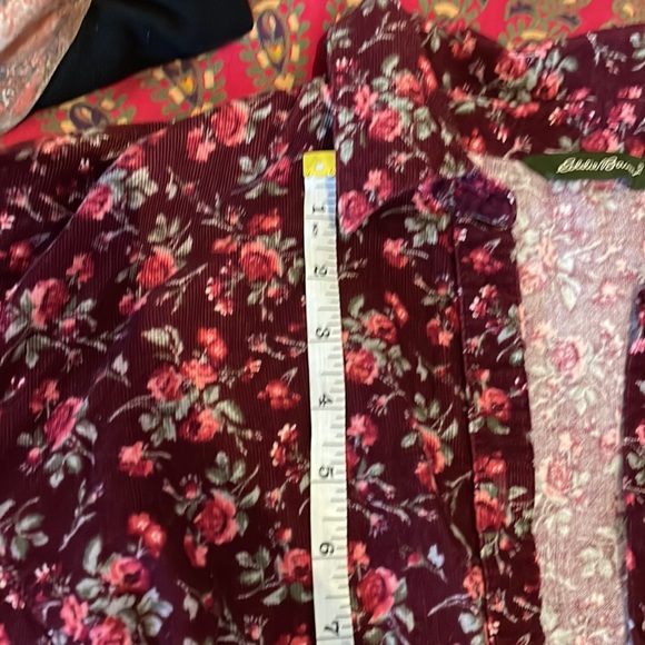 Floral Corduroy Button Down sz XL - Picture 10 of 11